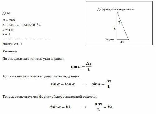 На дифракционную решетку, имеющую 200 штрихов на 1 мм, падает нормально свет с длиной волны 500 ни,