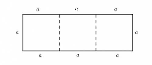 Прямоугольник периметр которого 72см,разрезали на 3 равных квадрата. найди площадь и периметр каждог