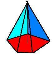 Начертите пятиугольную пирамиду. сколько у неё вершин, сколько рёбер и сколько граней? сколько из ни