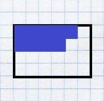 Начертите прямоугольник со сторонами 4клетки и 6клеток.закрасьте 3/8прямоугольника