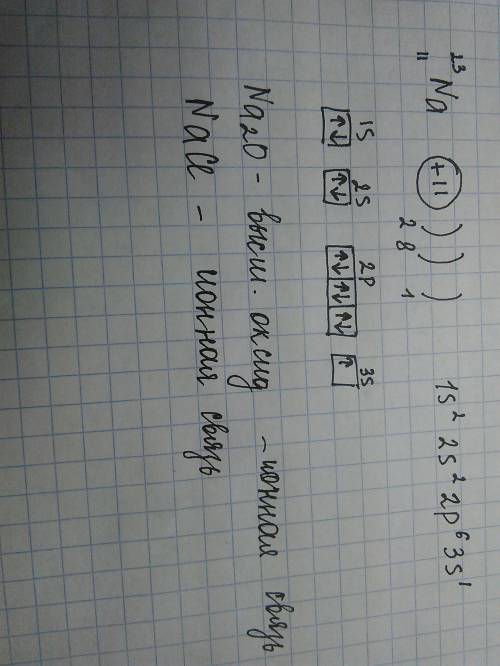 Напишите электронную и графическую формулу элемента номер 11 формулы его высшего оксида и соединения