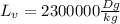 L_v=2300000 \frac{Dg}{kg}