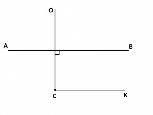 Постройте прямую ab и точку c, не лежащую на данной прямой. постройте через точку с прямую со перпен