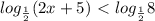 log_{ \frac{1}{2} } (2x+5)\ \textless \ log_{ \frac{1}{2} } 8
