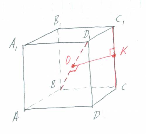 Ребро куба авсда1в1с1д1 равно а.найдите расстояние между прямыми сс1и вд1