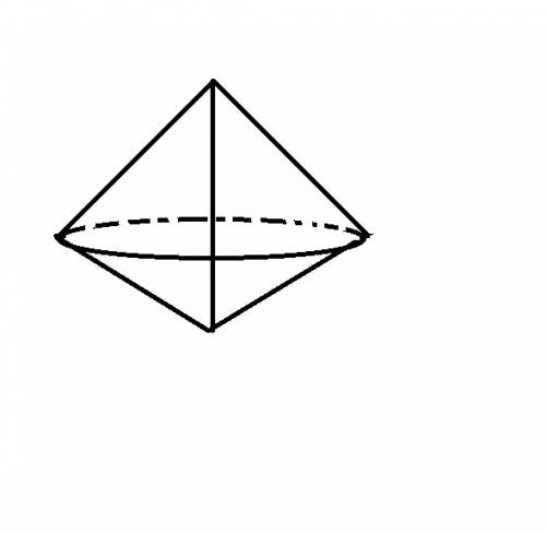 Какая получится фигура при вращении прямоугольного треугольника вокруг