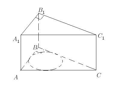 Основанием прямой треугольной призмы служит прямоугольный треугольник с гипотенузой 13 см и катетом