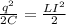 \frac{q^2}{2C} = \frac{LI^2}{2}