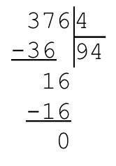 Вычисли в столбик 864: 2 376: 4 693: 9