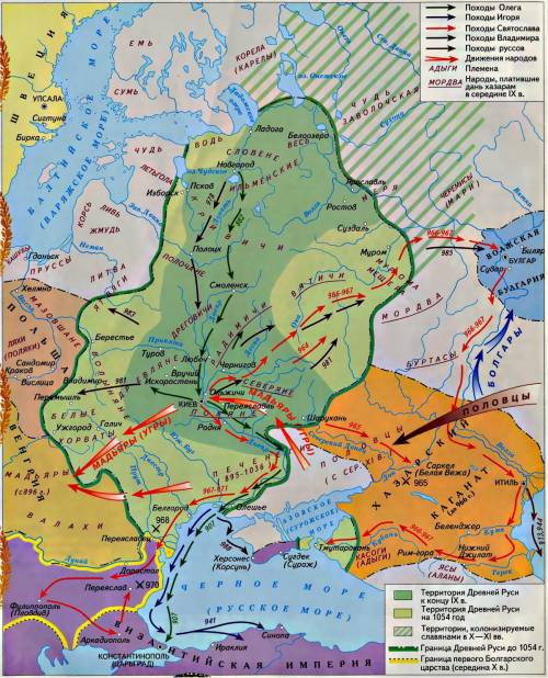 Разными цветами закрасьте территории славянских государств в xi веке и напишите их названия скинте ф