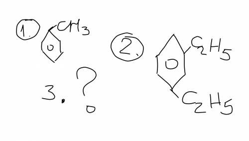 Составить формулу 1.метилбензола 2. 2,4 диэтилбензол 3. 2 метил