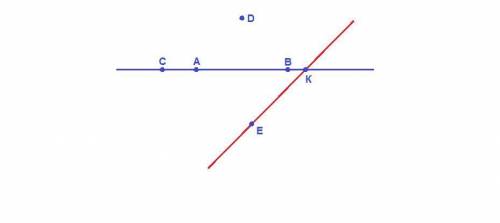 1. начертите прямую ав и отметьте точки: а) точку с, лежащую на луче ва; б) точку d, не лежащую на п