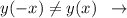 y(-x)\ne y(x)\; \; \to \; \;