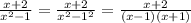 \frac{x+2}{x^2-1} = \frac{x+2}{x^2-1^2}= \frac{x+2}{(x-1)(x+1)}