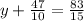 y+ \frac{47}{10} = \frac{83}{15}