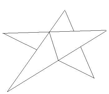 Существует ли десятиугольник который можно разрезать на 5 треугольников