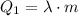 Q_1=\lambda\cdot m