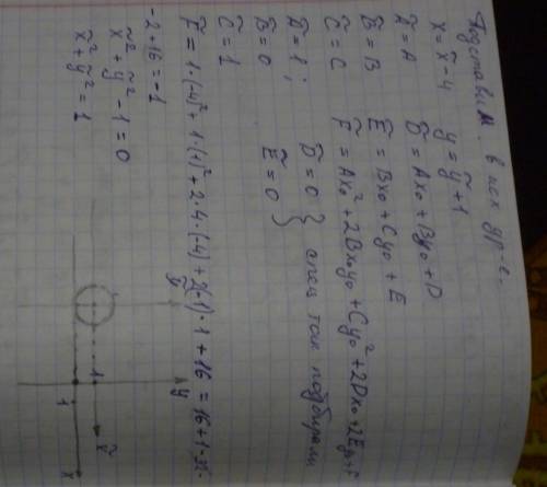 Построить кривую второго порядка: x²+8x+y²-2y+16=0