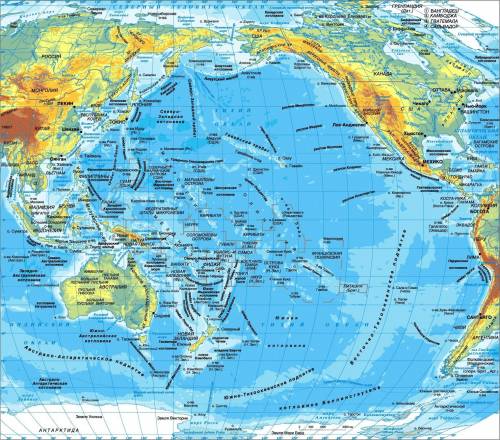 Сравните строение восточной(американской) и западной(азиатско-австралийской) окраин тихого океана и