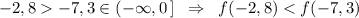 -2,8-7,3\in (-\infty ,0\, ]\; \; \Rightarrow \; \; f(-2,8)