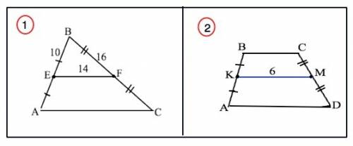 :1)точки f и e-середины сторон bc и ba треугольника abc соответственно.найдите периметр треугольника