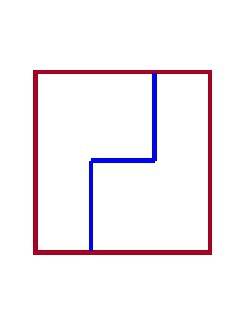 Известно что легко разрезать квадрат на 2 равных треугольника и на 2 равных четырехугольника как раз