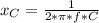 x_{C} =\frac{1}{2*\pi*f*C}