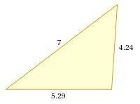 Будет ли прямоугольным треугольник со странами 2√7, 3√2 и 7 см?