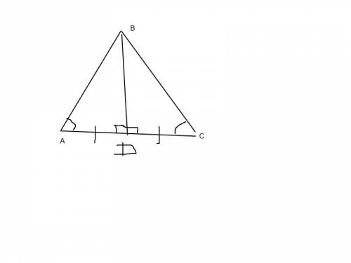 Внутри равнобедренного треугольника abc с основанием ac лежит точка d ,причём ad=cd.докажите что тре