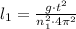 l_1=\frac{g\cdot t^2}{n_1^2\cdot 4\pi^2}