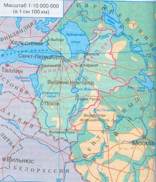 Верны ли следующие утверждкния о границах? а) северо-запад имеет общую границу с финляндией, латвией