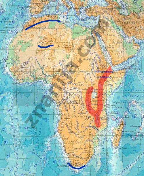Впределах самого крупного на суше разлома земной коры в африке находится(-ятся) 1. нагорье ахаггар 2