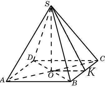 Длина высоты правильной четырехугольной пирамиды равна 8 см, а длина апофемы 10 см. вычислите объем