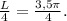 \frac{L}{4}= \frac{3,5\pi}{4}.