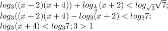 log_3((x+2)(x+4))+log_{\frac{1}{3} }(x+2)