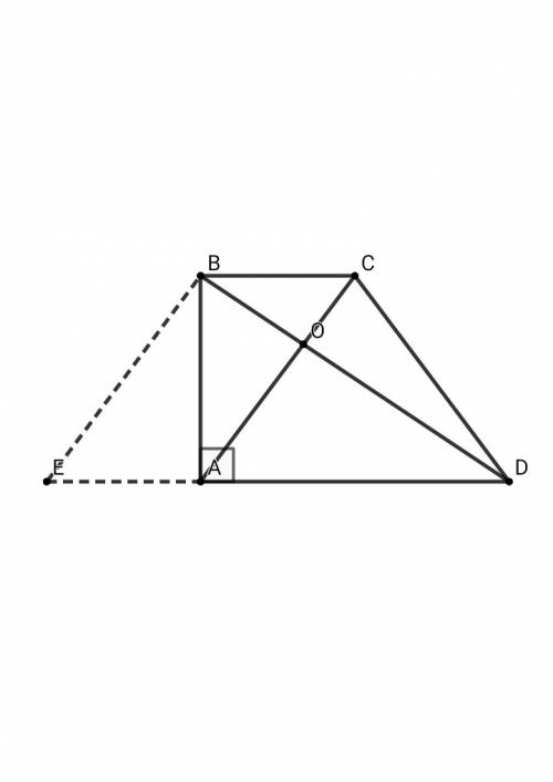 Диагонали прямоугольной трапеции abcd взаимно перпендикулярны. короткая боковая сторона ab равна 18