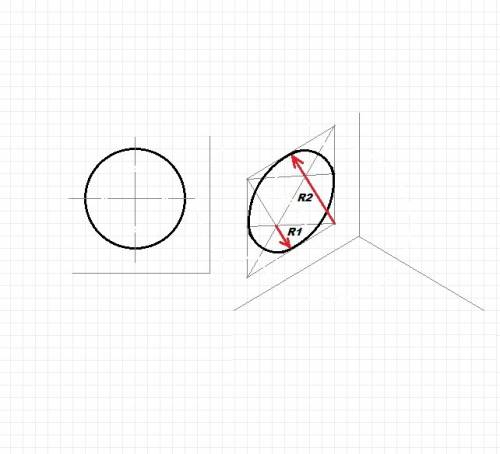 Нарисуйтев рабочей тетради а)оси фронтальной и изометрической проекции б) окружность диаметра 40 мм