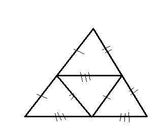 Периметр треугольника, образованного средними линиями данного треугольника, равен 12 см. найдите пер