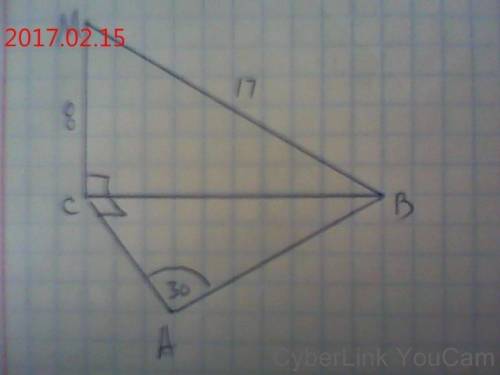 Через вершину угла с=90° прямоугольного треугольника авс, к его плоскости проведен перпендикуляр мс,