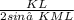 \frac{KL}{2sin∠KML}