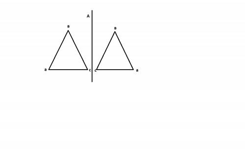 Постройте треугольник, симметричный треугольнику abc, относительно а) прямой а б) точки p ,