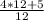 \frac{4 * 12 + 5}{12}