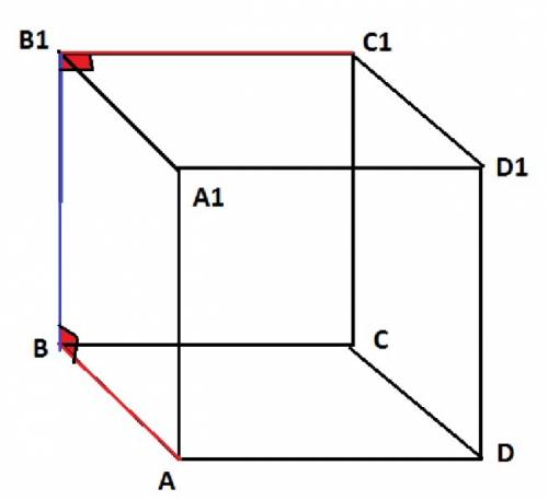 Вкубе a…d1 с ребром a найдите расстояние между скрещивающимися ребрами ab и b1c1. , решите подробно,