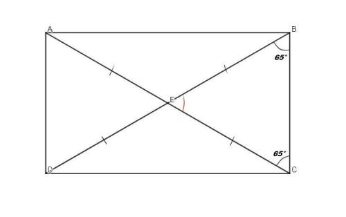 Диагональ прямоугольника образует угол в 65 градусов с одной из его сторон найдите острый угол между