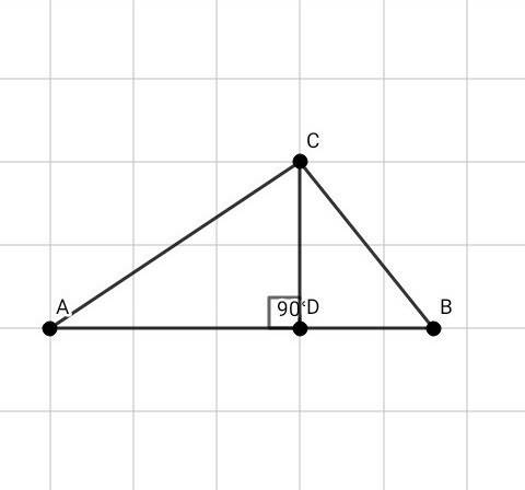 Высота cd прямоугольного треугольника abc делит гипотенузу ab на части ad=16см, bd=9см. докажите, чт