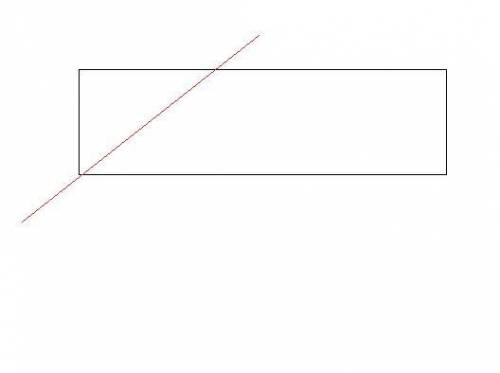 Проведи прямую линию так ,чтобы прямоугольник на эскизе оказался разбит на треугольник и четырёхугол