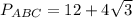 P_{ABC} = 12+ 4\sqrt{3}