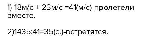 Два голубя полетели навстречу друг другу когда между ними было расстояние 1435 км скорость одного 17