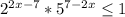 2^{2x-7}* 5^{7-2x} \leq 1