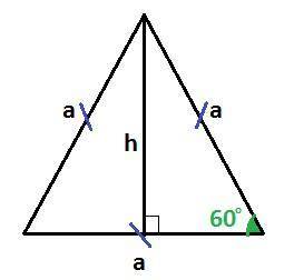 Висота правильного трикутника дорівнює 12 корінь з 3 см. обчислити периметр трикутника